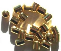 20 8mm Gold Plated Necklace Caps